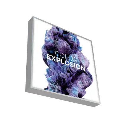 Leuchtkasten mit Logo beleuchtet für Außenwerbung